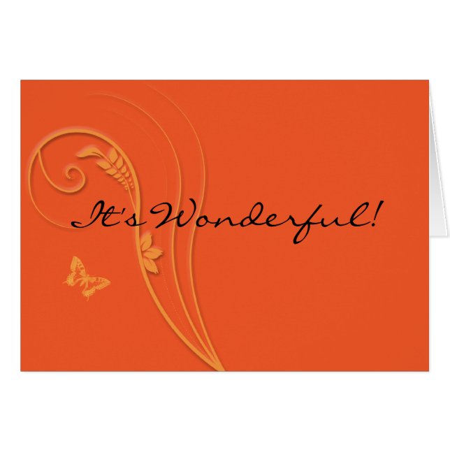 Cartão É maravilhoso (Frente Horizontal)