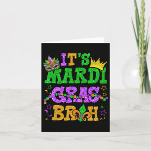 Cartão É Mardi Gras Bruh Funny Mardi Gras Teens Boys K
