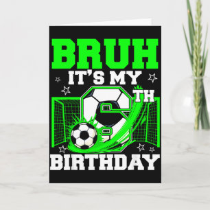 Cartão É Meu 6º Aniversário Futebol Engraçado Menino Aniv