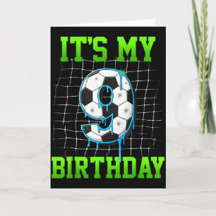 Cartão É Meu 9º Aniversário Piada Futebol Aniversário Men