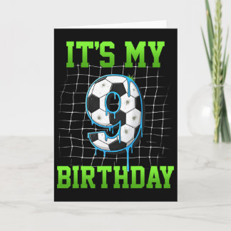 Cartão É Meu 9º Aniversário Piada Futebol Aniversário Men