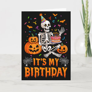 Cartão É Meu Aniversário Esqueleto Feliz Aniversário de H