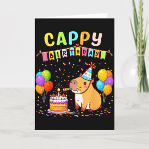 Cartão É Meu Aniversário Garotas Amantes de Capivara Aniv