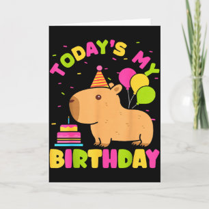 Cartão É Meu Aniversário Garotas Amantes de Capivara Aniv