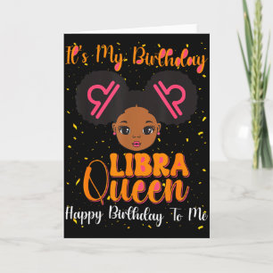Cartão É Meu Aniversário Rainha de Libra Feliz Aniversári