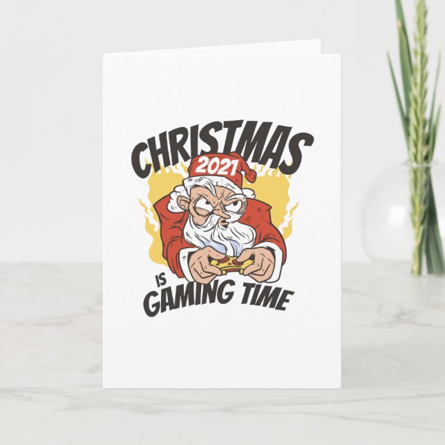 Cartão É Natal 2021, Hora de Jogar - Gamer (Frente)
