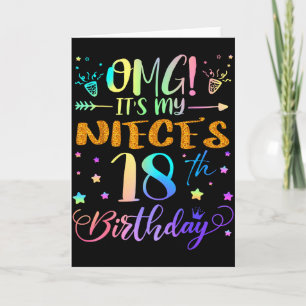 Cartão É o 18º aniversário da minha sobrinha, doce 18 ano