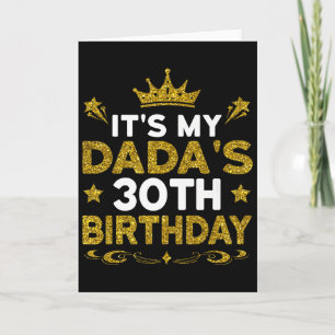 Cartão É o 30º Aniversário do Meu Papai Feliz Aniversário