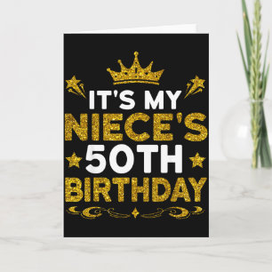 Cartão É o 50º aniversário da minha sobrinha Feliz aniver