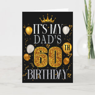 Cartão É o 60º Aniversário do Meu Pai Feliz Aniversário 6
