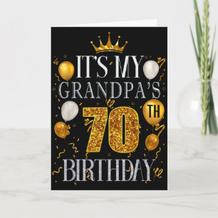 Cartão É o 70º Aniversário do Meu Avô Feliz Aniversário 7