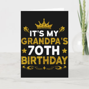 Cartão É o 70º Aniversário do Meu Avô Feliz Aniversário 7
