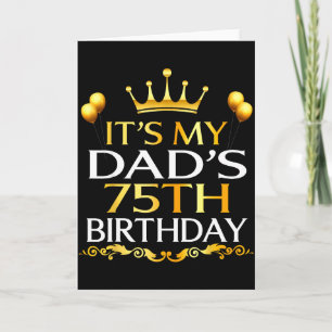 Cartão É o 75º aniversário do meu pai Feliz aniversário 7