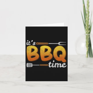 Cartão É o Churrasco Time Griling Churrasco sobre os home