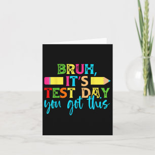 Cartão É O Dia Do Teste Que Você Recebeu Este Estudo De P