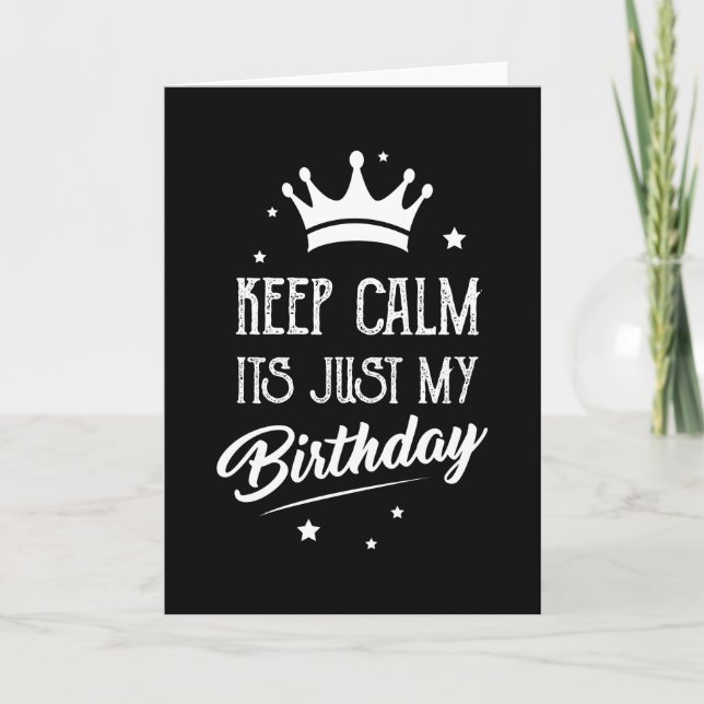 Cartão É o meu aniversário (Frente)