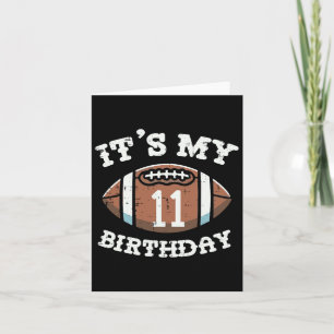 Cartão É O Meu Aniversário 11 Americano De Futebol De 11 