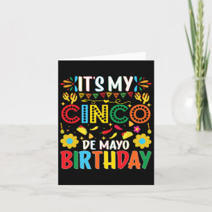 Cartão É O Meu Cinco De Mayo Aniversário Feliz Cinco De M