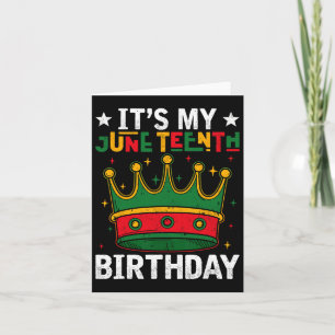 Cartão É o meu décimo sexto aniversário celebrando o Blac