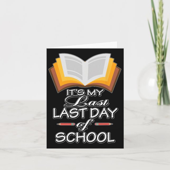 Cartão É o meu último dia de professor Retirem (Frente)