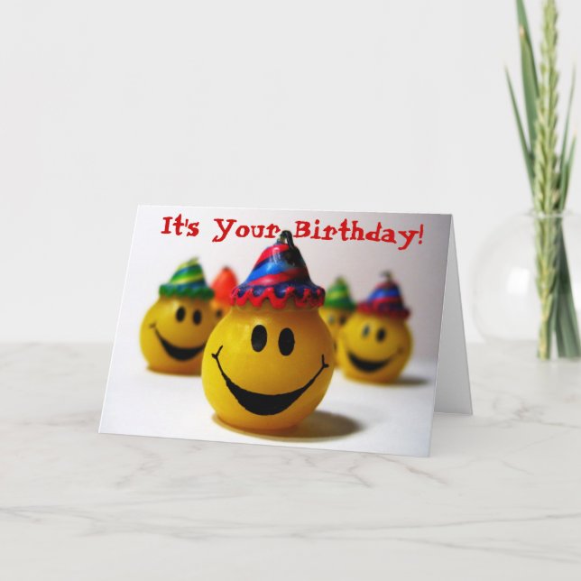 Cartão É o seu aniversário! (Frente)