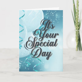 Cartão É o seu dia especial (Salmos 37:4) Aniversário