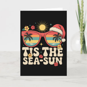 Cartão É O Sol Mar Groovy Natal Em Julho Férias De Verão