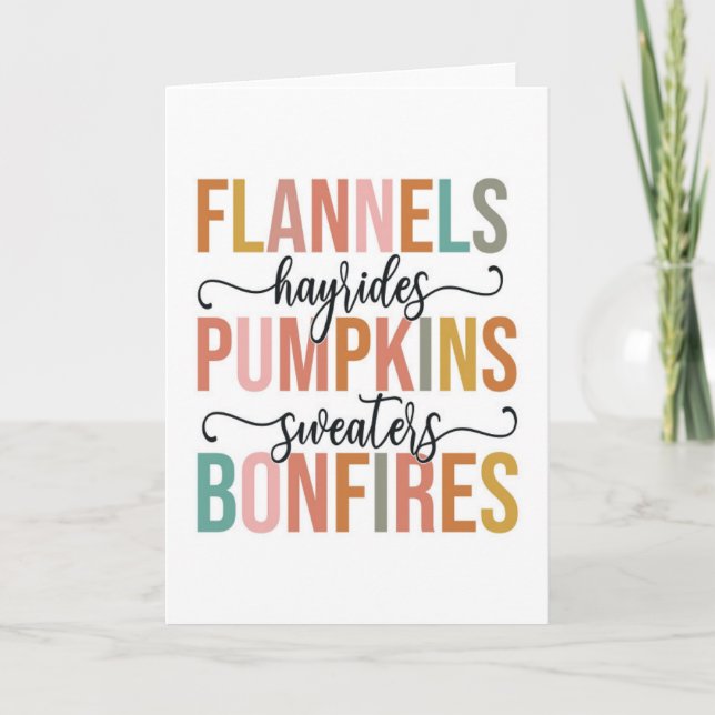 Cartão É Outono Novamente (Frente)