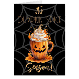 Cartão É Pumpkin Spice Season Folded Greeting Card