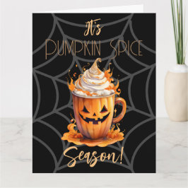 Cartão É Pumpkin Spice Season Folded Greeting Card