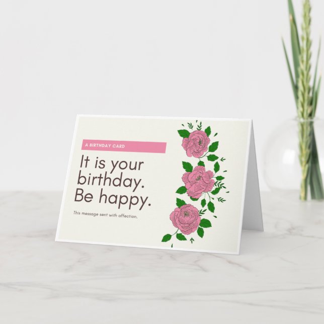 Cartão É seu aniversário (Frente)