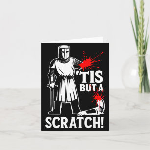 Cartão É Só um Arranhão Arte Gráfica Medieval Engraçada