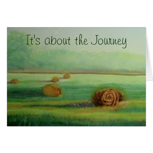 Cartão É sobre a paisagem fluvial bonito do Journey (Frente Horizontal)