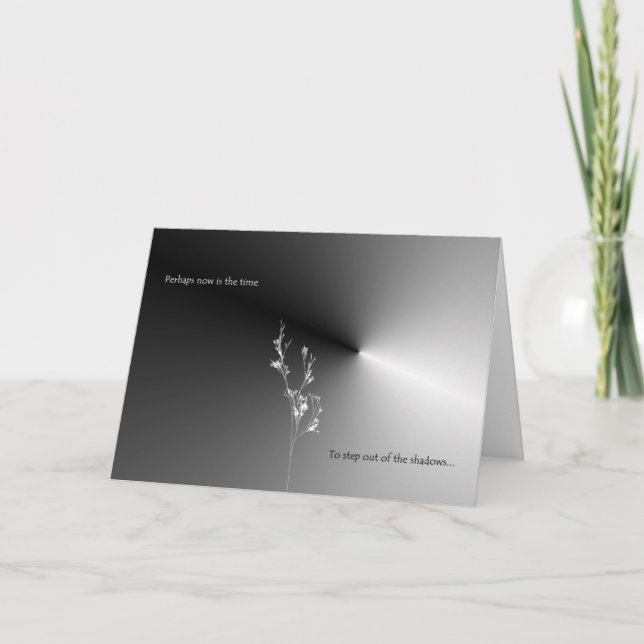 Cartão É talvez agora o tempo (Frente)