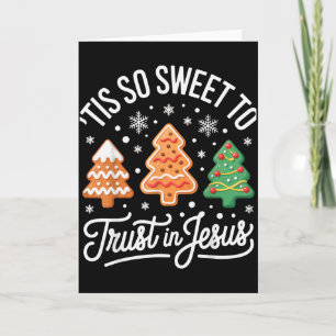 Cartão É Tão Doce Confiar Em Jesus Para Cristo Fiel