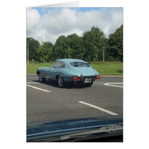 Cartão E-Tipo cupé do entalhe