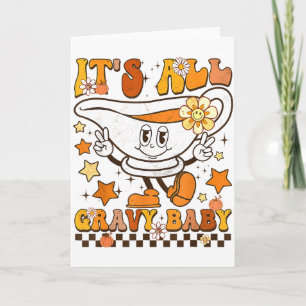 Cartão É Tudo Molho Bebê Camisa Retro Groovy Feliz Ação d