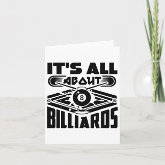 Cartão É tudo sobre Billiard Piscina Billiard Player Dive