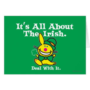 Cartão É tudo sobre os irlandeses (verde)