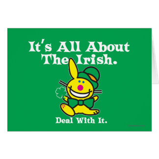 Cartão É tudo sobre os irlandeses (verde)