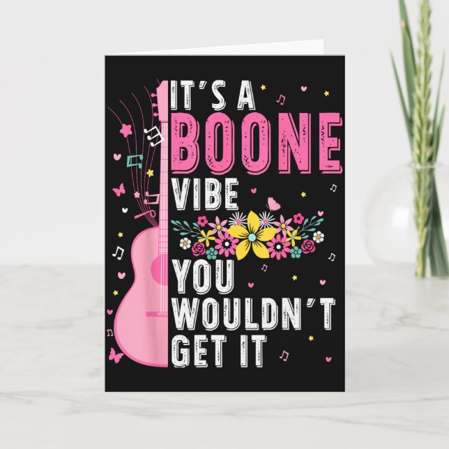 Cartão É Um Clima Boone Você Não Entenderia  (Frente)