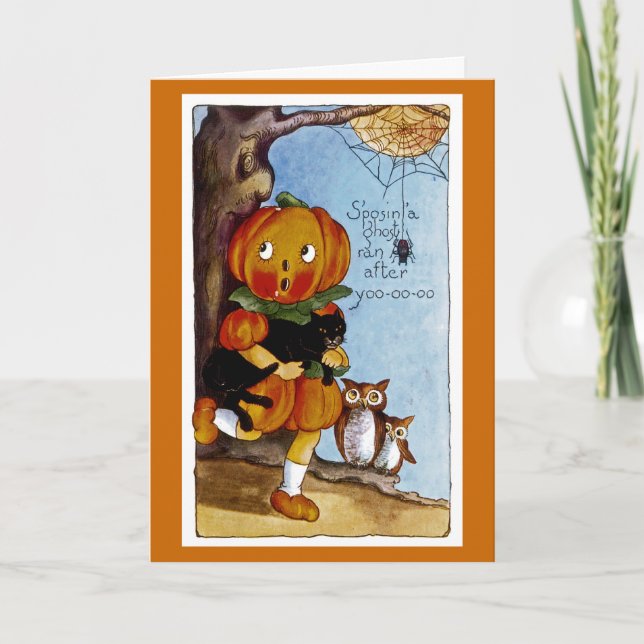 Cartão É um Fantasma que correu atrás de Yoo-oo-oo! (Frente)