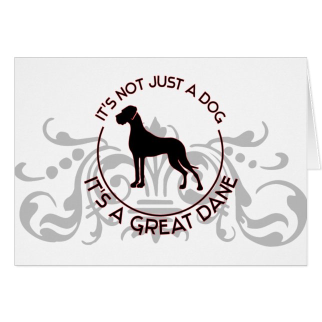 Cartão É um Grande Dane (Frente Horizontal)