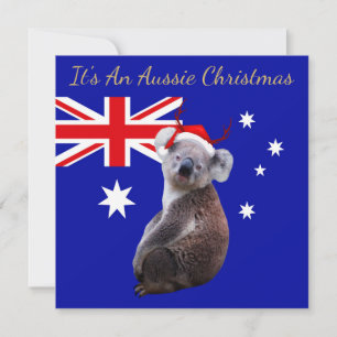 Cartão É um Natal Australiano com um Coala