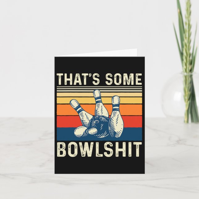 Cartão É um pouco de Bowl - Boliche Bowler (Frente)