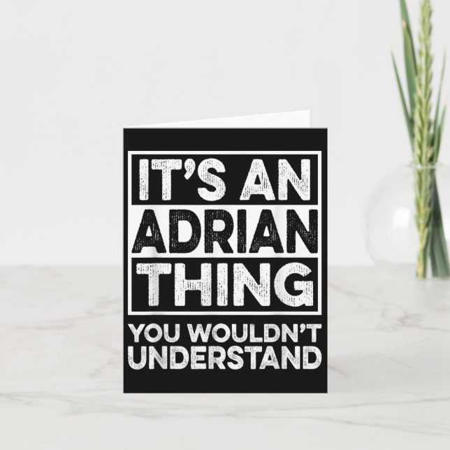 Cartão É Uma Coisa de Adrian Que Você Não Entenderia Dive (Frente)