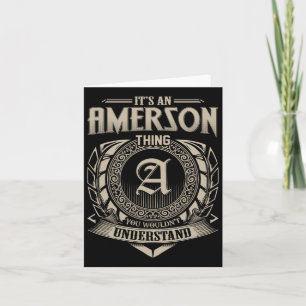 Cartão É Uma Coisa de Amerson Que Você Não Entenderia Nom