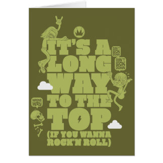 Cartão É uma maneira longa à parte superior (se você quer