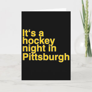 Cartão É uma noite de hóquei em Pittsburgh