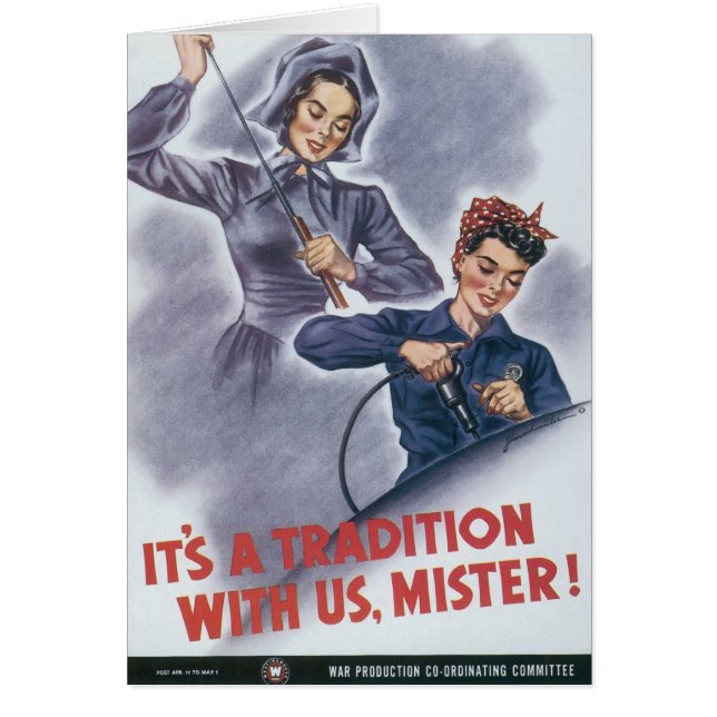 Cartão É uma tradição conosco, senhor! (Frente)